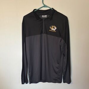 Colosseum Black and Gray Mizzou Sweatshirt